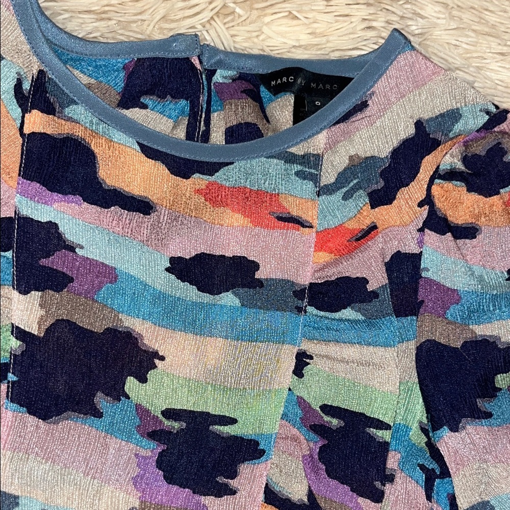 Marc Jacobs Multicolor Patterned Midi Dress - Picture 3 of 7